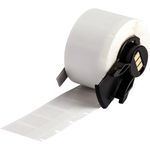 Brady® PTL-17-427 Self-Laminating Printer Label, 1 in L x 1/2 in W, White/Translucent Legend/Background, Vinyl
