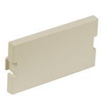 PREMISE WIRING iSTATION™ IMB1EI 1U AV Blank Module, Unloaded Module, Snap-On/Surface Mount, Molded ABS, Electric Ivory