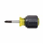 Klein® 603-1 Screwdriver, Phillips® Point, #2 Point, Steel Shank, 3-7/16 in OAL, Rubber Handle, Polished Chrome, Specifications Met: ASME Specified, Insulated: No, No ESD-Safe