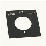 Rockwell Automation 800H 7 & 9 Legend Plates, Vertical, No Color Code, Standard, HAND-OFF-AUTO