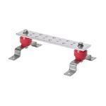 Panduit® StructuredGround™ GB4B0612TPI-1 Telecommunication Grounding Busbar, 12 in Bar Length, 4 in Bar Width, 1/4 in Bar Height, 600 VAC