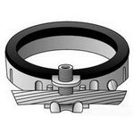 O-Z/Gedney BLG-2604 Type BLG Grounding Bushing, 14 to 4 AWG AC Cable Size, 2-1/2 in Trade, Malleable Iron, Zinc Plated