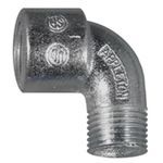 Appleton® LMF90-75 Short Bushed Elbow, 3/4 in Trade, 90 deg, Malleable Iron, Triple Coated