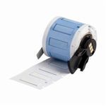 Brady® PSPT-187-1-WT PermaSleeve® 1-Sided Wire Marker Sleeve, 0.062 to 0.15 in Wire, 1.015 in L x 0.335 in W, Polyolefin