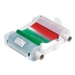 Brady® 76786 R10000 4-Color Industrial Grade Printer Ribbon, 200 ft L x 4.11 in W, Resin, Black/Blue/Green/Red