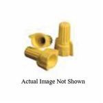 NSI Easy-Twist™ WWC-Y-B Flame-Retardant Twist-On Wire Connector, Swept Back Wing Shell Style, Fixed/Square Wire Spring, 18 to 10 AWG Wire, Aluminum/Copper Wire, Thermoplastic