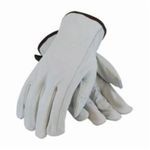PIP® 68-163/XXXL Standard Grade General Purpose Gloves, Drivers, 3XL, Top Grain Cowhide Leather Palm, Top Grain Cowhide Leather, Natural, Slip-On Cuff, Uncoated Coating, Resists: Abrasion, Unlined Lining, Keystone Thumb