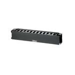 Panduit® PatchLink™ WMPHF2E 2-RU Horizontal Single-Sided Cable Manager, ABS, Black