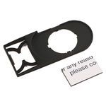 Rockwell Automation 800F Legend Plate, 30 X 60mm Std., 2 Piece Snap-In (Plate and Frame), English: START - STOP, Aluminum with Black Legend Text, 22.5mm Opening
