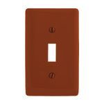 PREMISE WIRING NP1R Standard Wallplate, 1 Gang, 4.63 in H x 2.88 in W, Nylon, Red