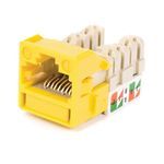 CommScope Uniprise® CC0020842/1 UNJ Type UTP Cat 6 IDC Termination Modular Jack, Thermoplastic, Yellow