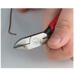 Jonard Tools® DIABVNOTCH Crushing Slitting Diagonal Cutting Plier, W-Notch Jaw, 3/4 in L x 1/2 in W x 11/32 in THK Jaw