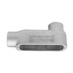 Appleton® Unilets™ LB150-M Type LB Conduit Outlet Body, 1-1/2 in Hub, 35 Form, 35.3 cu-in Capacity, Malleable Iron, Triple Coated