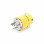 Woodhead® Super-Safeway® 2648 130141 Heavy Duty Grounding Locking Plug With Locking Blade, 250 VAC, 20 A, 2 Pole, 3 Wires