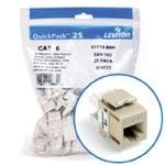 eXtreme® QuickPort® QuickPack® 61110-BI6 8-Conductor 8-Position Component Rated UTP Connector, Cat 6+ Module, 1 Ports