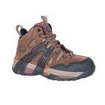 Oliver by Honeywell OL21115-BRN-065 Mid Hiker Industrial Shoe, Women's Gender, SZ 6.5, Leather/Mesh Upper, Rubber Outsole, Resists: Heat, Slip and Puncture, Specifications Met: ASTM F2413-11 M I/75 C/75 EH