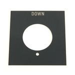 Rockwell Automation 800H 7 & 9 Legend Plates, Vertical, No Color Code, Standard, DOWN