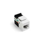 GigaMax® QuickPort® 5G108-RW5 8-Conductor 8-Position UTP Connector, Cat 5e Module, Panel Mounting, 1 Ports, Plastic