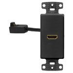Hubbell® NS801BK Loaded Wallplate, 1 Gang, 1 Port, Snap-On/Snap-Fit Mount, Beryllium Copper