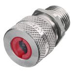 Wiring Device-Kellems SHC1015 Straight Male Liquidtight Conduit Connector With Locknut, 1/2 in Trade, 0.19 to 0.25 in Cable Openings, Aluminum, Machined