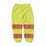 PIP® 319-MTPLY-L/XL 2-Tone Ripstop Reinforced Traffic Pant, 53-1/2 in Waist, Hi-Viz Lime Yellow, Polyester Mesh
