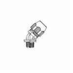 T&B® LT4125P Flexible Plastic Bullet® Liquidtight Conduit Connector, 1-1/4 in Trade, For Use With NMC Non-Metallic Liquidtight Conduit Type B and NMT Flexible Tubing, Thermoplastic
