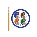 Berk-Tek® LANMARK™-6 11091284 CMP Plenum Rated Category 6 Non-Shielded UTP Cable, 30 VAC, 42 VDC, (4-Pair) 24 AWG Copper Conductor, 1000 ft L