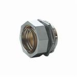 Killark® K050 K Series Non-Insulated Liquidtight Conduit Connector, 1/2 in Trade, Straight Angle, Malleable Iron/Steel, Electroplated Zinc