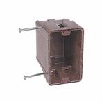 Carlon® 1240 New Work Outlet Box, Phenolic, 18 cu-in Capacity, 1 Gang