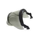 National Safety Apparel® PureView™ H12HT One Size Face Shield With Slotted Adapter, Gray Visor, Polycarbonate Visor, 7 in Visor Height, 20 in Visor Width, 0.06 in Visor Thickness