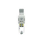 SMC® AWD30-N02DE-Z AWD30 Modular Mist Separator with Regulator, 1/4 in Port, 0.05 to 0.85 MPa Pressure, Polycarbonate Bowl