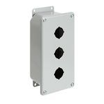 nVent HOFFMAN E2PBGXM PB1 Deep Pushbutton Enclosure, 5.12 in L x 2-3/4 in W x 3-1/2 in D, NEMA 12/13, Steel