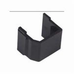 PREMISE WIRING SNAP-FIT SFBB10 AV Connector, Blank Module, Snap-On Mount, Plastic, Black