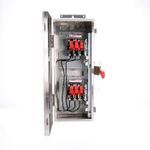 Siemens DTNF361S Heavy Duty Non-Fusible Safety Switch, 600 VAC, 30 A, 30 hp, TPDT Contact Form, 3 Pole
