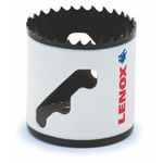 Lenox® SPEED SLOT® 3003333L Hole Saw, 2-1/16 in Dia, 1-7/8 in Cutting Depth, Bi-Metal Cutting Edge, 5/8 in Arbor, Applicable Materials: Stainless and Mild Steel, Cast Iron, Copper, Brass, Aluminum, Plastic, Wood and Composition Board