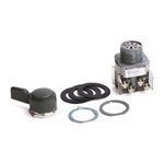 Rockwell Automation 800T-NG11KF4B Non-Illuminated Selector Switch, Knob/Wing Lever Operator, Gray