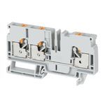 Allen-Bradley 1492-P6T-OR Terminal Block,  Push in connection,  IEC,  Feed Through,  6mm,  Single Level,  3 Connection Points,  Orange,  Package Qty 50