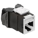 Atlas-X1™ 6AUJK-RW6 Component Rated Standard UTP Jack Connector, Cat 6a Module, Flush Mounting, 1 Ports, Die Cast Zinc