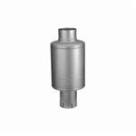 Donaldson® M065030 Spark Arrestor, 2.52 in Dia Inlet x 2.52 in Dia Outlet, 6.61 in Dia x 6.26 in L Body, 12.99 in OAL, Aluminized Steel/Stainless Steel