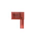 Panduit® Pan-Term® DNFR18-250B-L Vibration-Resistant Female Disconnect, 22 to 18 AWG Conductor, 0.25 in W x 0.032 in THK Tab, Butted Seam Barrel, Brass, Red, Insulated: Insulated