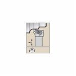 Kennametal® DWLNR163CKC3 Kenclamp™ Indexable Turning Tool Holder, DWLN Tool Holder, Insert Compatibility: WN..33., Right Hand Cutting Direction, 1 in H x 1 in W Shank, 5 deg Lead Angle, Negative Rake, 5 in OAL