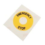 Rockwell Automation Emergency Stop Legend Plate