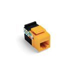 GigaMax® QuickPort® 5G108-RY5 8-Conductor 8-Position UTP Connector, Cat 5e Module, Panel Mounting, 1 Ports, Plastic