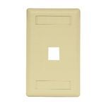 Hubbell® IFP11EIGSA Wallplate, 1 Gang, Electric Ivory