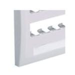 Panduit® CFPE10EI-2GY Label Pocket Faceplate, 2 Gangs, 10 Ports, Mini-Com® Module, Surface Mount, ABS
