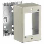 Bryant Electric HBL5744SIV HBL500 1-Gang Deep Switch and Receptacle Box, 2.82 in L x 2-1/4 in W x 4.54 in H, Steel, Ivory