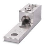 Blackburn® ADR80-12D Type ADR-ALCUL Dual Rated Mechanical Connector, 300 to 800 kcmil Aluminum/Copper Conductor, 1/2 in Stud, 2 Bolt Holes, Aluminum