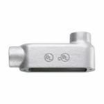Crouse-Hinds Condulet® LB150M Type LB Conduit Body, 1-1/2 in Hub, 5 Form, 35.3 cu-in Capacity, Malleable Iron, Electro-Galvanized/Aluminum Acrylic Painted