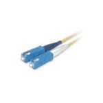 Quiktron® 810-447-033 Value Series Duplex Jumper OS2 Singlemode Fiber Optic Patch Cord, 10 Fibers, 9 um Core, 10 m L