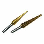 M.K. Morse® 124201 Step Drill Set, 1/8 in Diameter Minimum Hole, 1-1/8 in Diameter Maximum Hole, HSS, 1/4 in, 3/8 in Shank